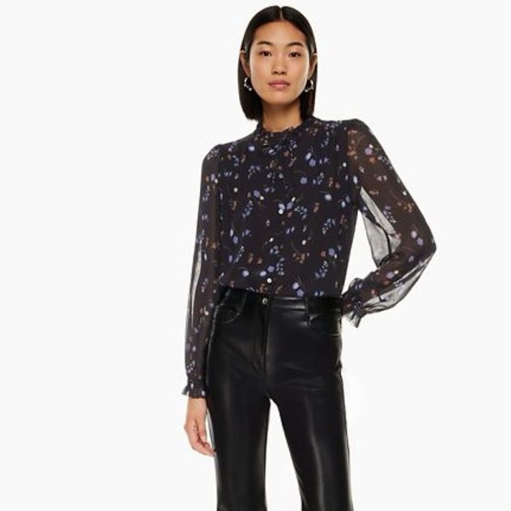 Wilfred Alexis Blouse in spring medley black - size 2XS